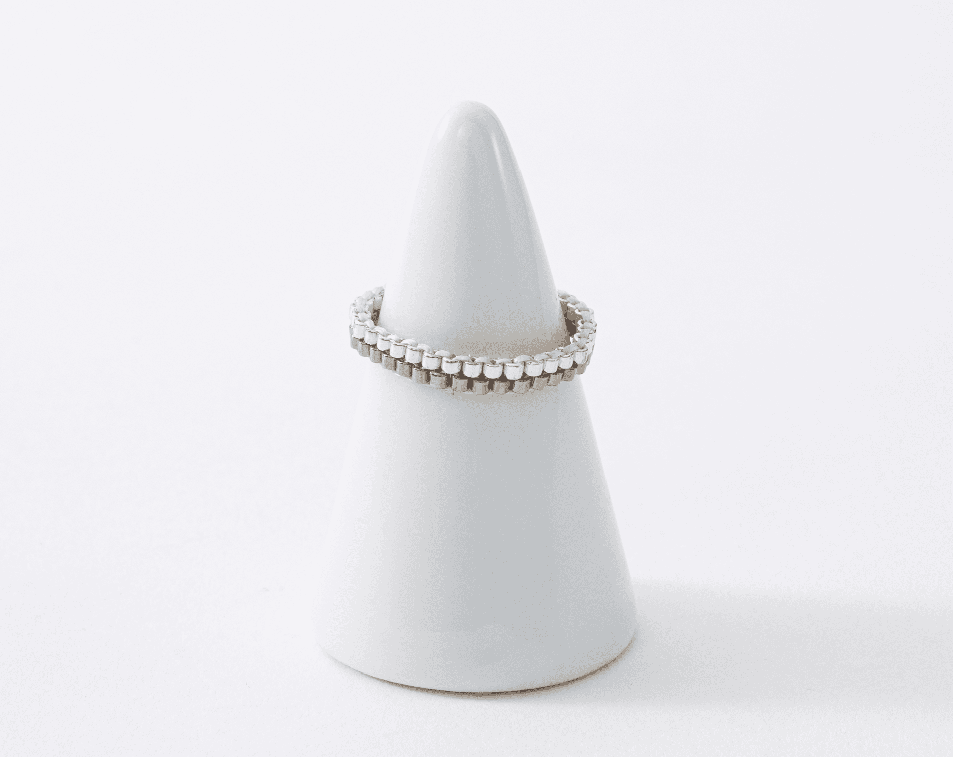 2色2段ビーズリングGray & Silver (みやび008-RNG- Gr&S )みやびシリーズ1枚目の画像